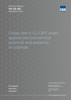 Creep rate in Cu-OFP under applied electrochemical potential and presence of sulphide