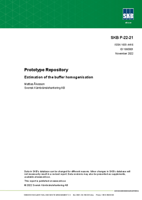 Prototype Repository. Estimation of the buffer homogenisation