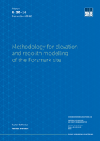 Methodology for elevation and regolith modelling of the Forsmark site