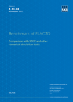 Benchmark of FLAC3D. Comparison with 3DEC and other numerical simulation tools