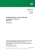 Prototype Repository - Sensor data report. Period 2001-09-17 to 2023-01-01 Report No 34