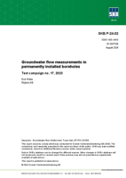 Groundwater flow measurements in permanently installed boreholes. Test campaign no. 17, 2023