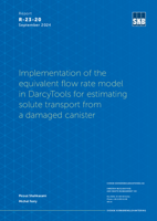 Implementation of the equivalent flow rate model in DarcyTools for estimating solute transport from a damaged canister