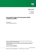 Geoscientific Single Hole Interpretation (GSHI) of KFR90 and KFR91