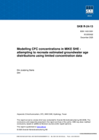 Modelling CFC concentrations in MIKE SHE - attempting to recreate estimated groundwater age distributions using limited concentration data