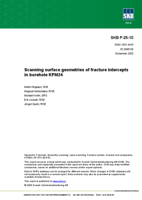 Scanning surface geometries of fracture intercepts in borehole KFM24