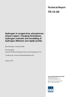 Hydrogen in oxygen-free, phosphorus-doped copper: charging techniques, hydrogen contents and modelling of hydrogen diffusion and depth profile