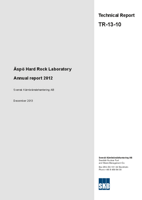 Äspö Hard Rock Laboratory. Annual report 2012