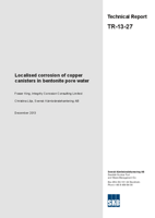 Localised corrosion of copper canisters in bentonite pore water
