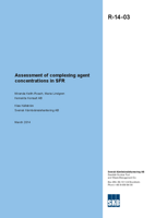 Assessment of complexing agent concentrations in SFR
