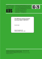 The KBS UO2 leaching program. Summary Report 1983-02-01