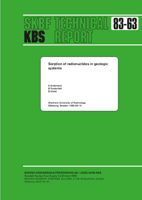 Sorption of radionuclides in geologic systems