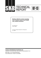 Shallow reflection seismic investigation of fracture zones in the Finnsjö area, method evaluation
