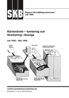 Rapport till miljödepartementet juli 1990. Kärnbränsle - hantering och försörjning i Sverige. Juli 1988 - Dec 1989