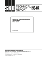 Project on Alternative Systems Study (PASS). Final report