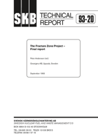 The Fracture Zone Project - Final report