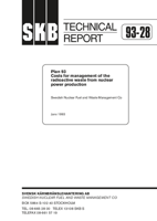 Plan 93. Costs for management of the radioactive waste from nuclear power production